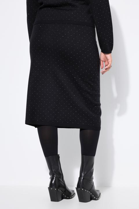 Produktbild Studio Untold Midirock, Slim Shape, Glitzernieten, Elastikbund (54)