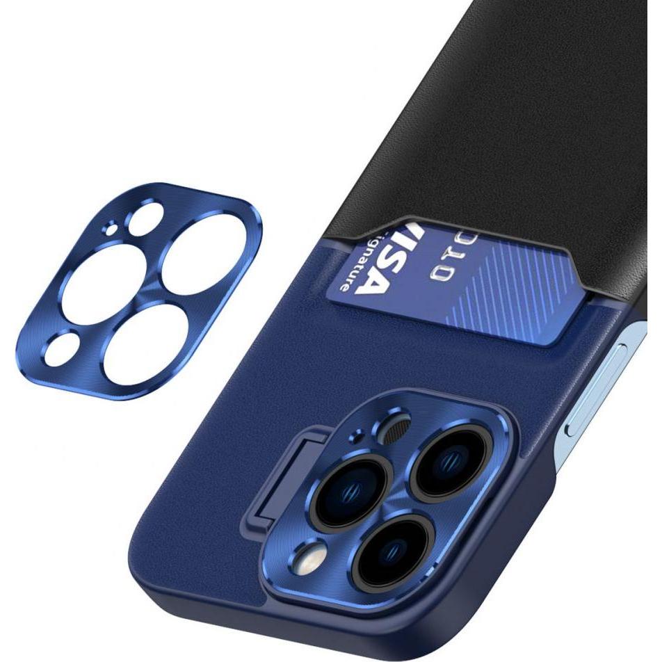 Thumbnail - Hurtel Leder Stand Case für Samsung Galaxy S23 Cover Kartenetui mit Ständer blau (Samsung Galaxy S23), Smartphone Hülle,...