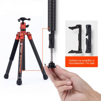 Image du produit Fotopro X Aircross 3 Carbon Tripod Oranje (Carbone)