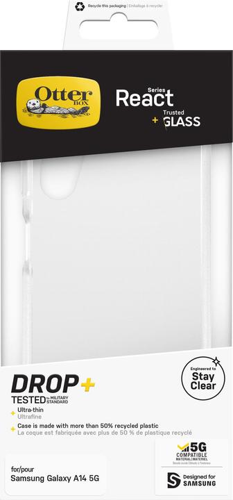 Actual product image OtterBox React + Glass Bundle - Kit (Samsung Galaxy A14 5G)