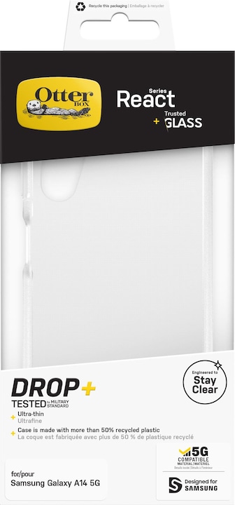 Actual product image OtterBox React + Glass Bundle - Kit (Samsung Galaxy A14 5G)