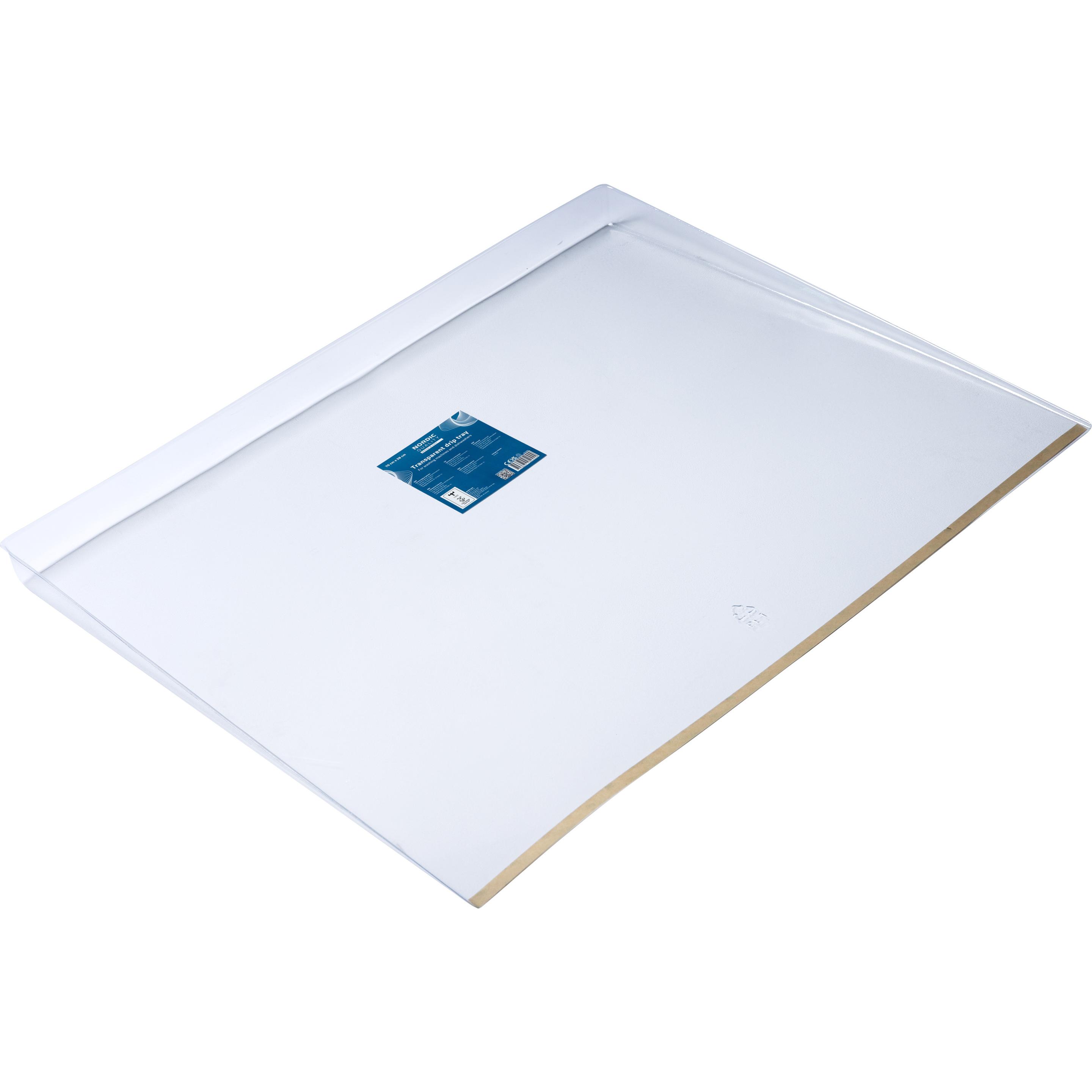 Nordic 70 cm Appliance Safety Tray, Accessori per frigoriferi, Trasparente