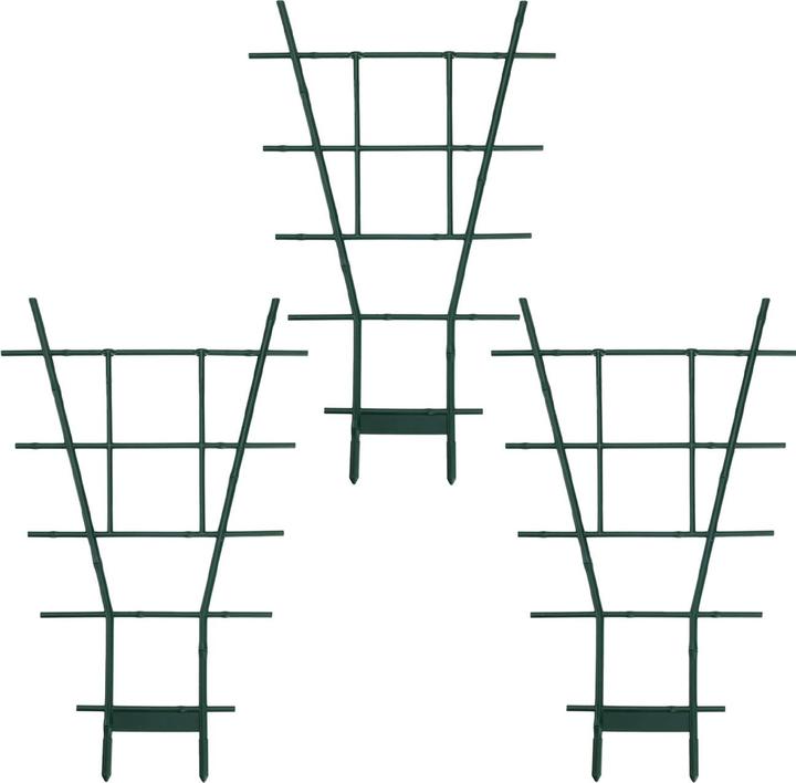 Produktbild ProGarden 3er-Set Fächerspalier Pflanzgitter, grün, 38 x 24 cm (38 cm, 24 cm)