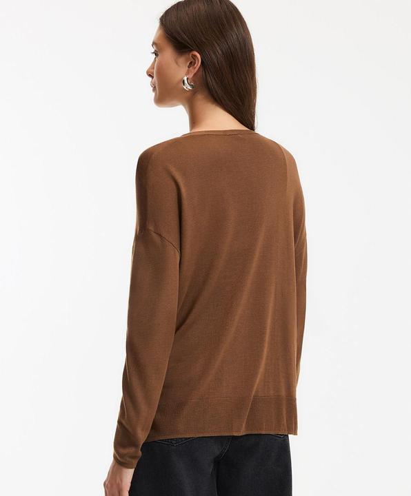 Actual product image La Redoute Collections Feinstrickcardigan mit V-Ausschnitt und Knopfverschluss (XXL)