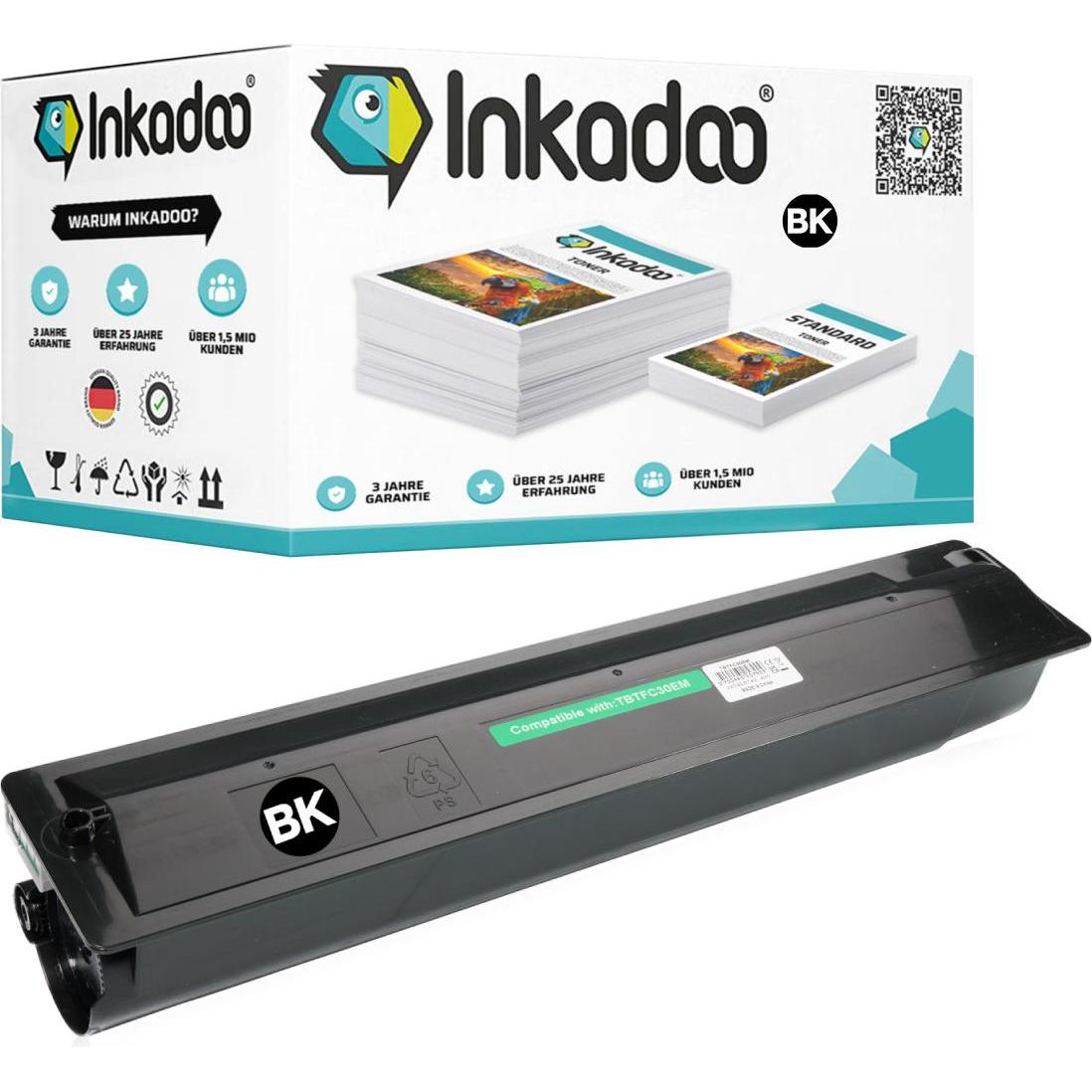 Inkadoo, Toner, Kompatibel Toner für Toshiba T-FC25E Tonerkartusche (BK)