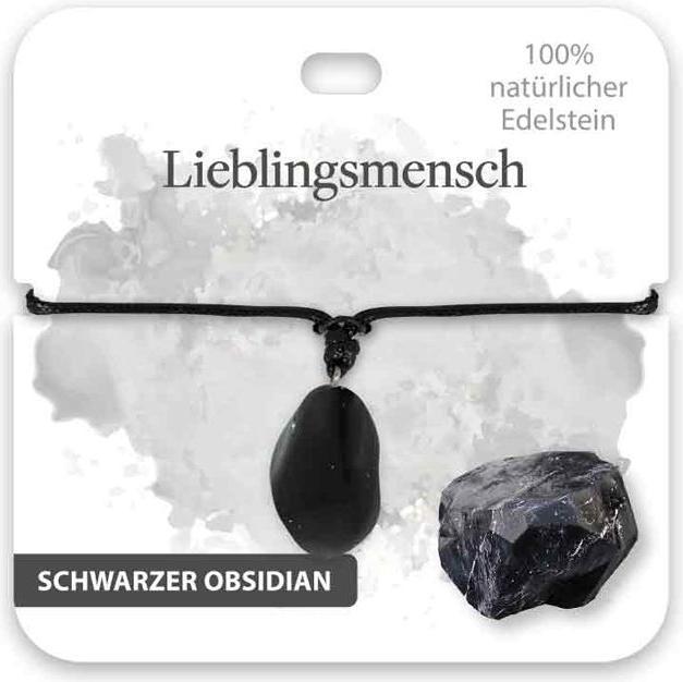 Image du produit BB Klostermannn Kette Schwarzer Obsidian Lieblingsmensch
