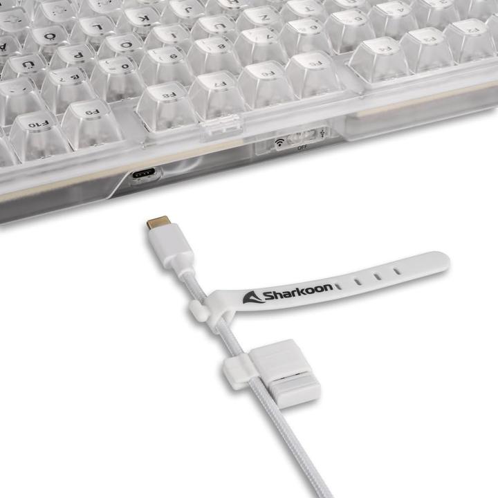 Actual product image Sharkoon SKILLER SGK70W DE White (DE, Cable)