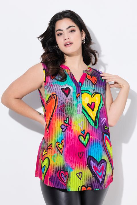 Immagine prodotto Angel of Style Bluse, ärmellos, Herzmuster (54)