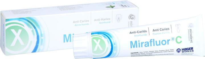 Produktbild Herba Miradent Mirafluor c Aminfluorid Zahncreme (100 ml)