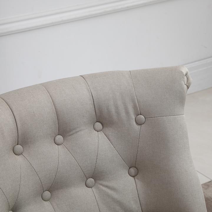 Produktbild Homcom Polstersessel mit Knopfdesign