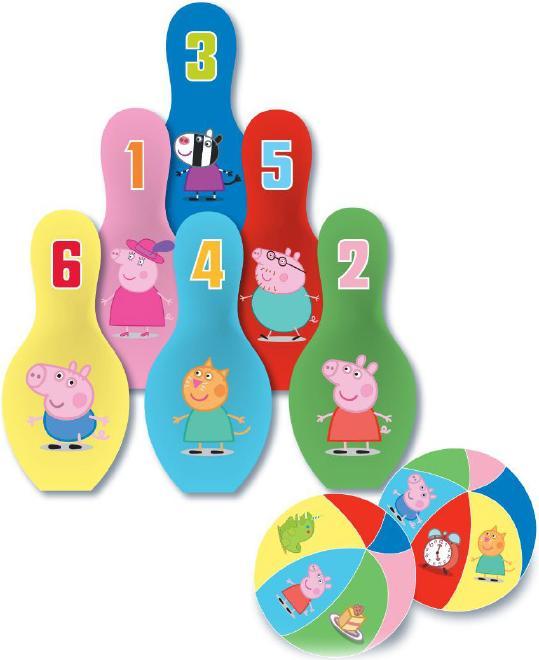 Actual product image Barbo Toys Peppa Pig Soft Bowling Set
