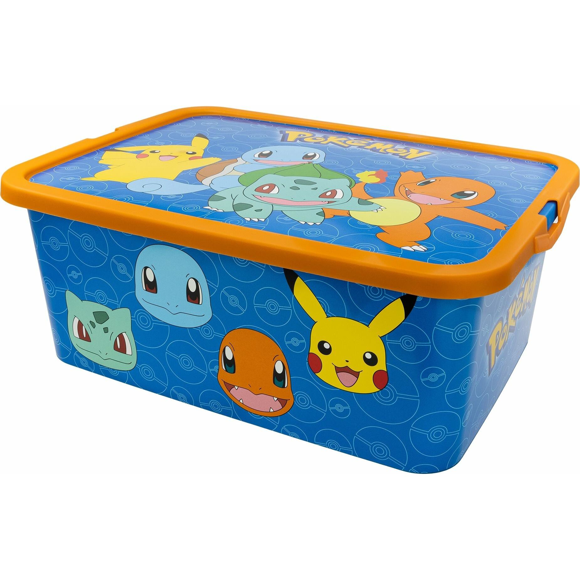 Tinisu Pokemon Aufbewahrungsbox Store Box - 13 Liter, Lunchbox, Mehrfarbig