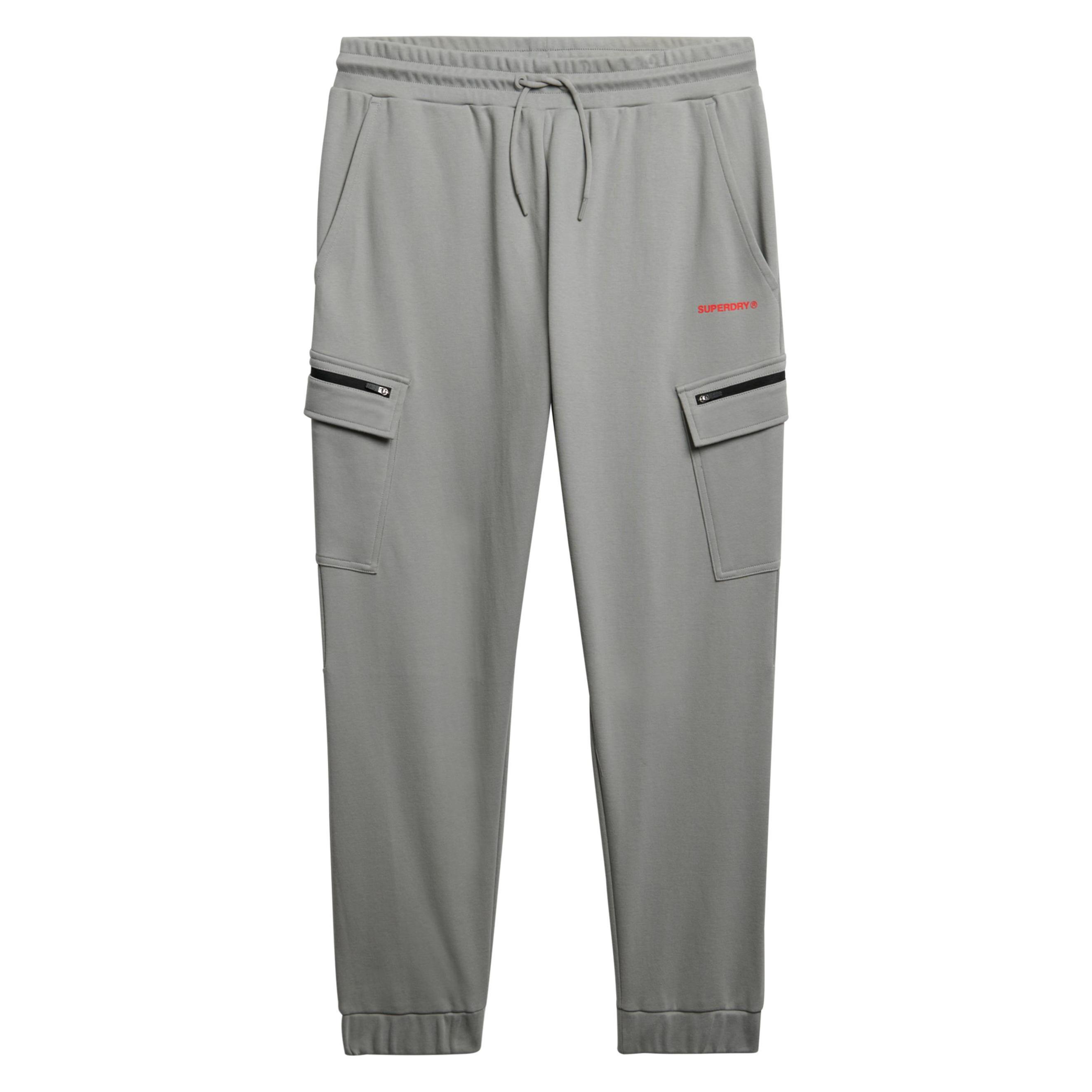 Superdry, Herren, Hosen, Tech Cargo Jogginghose Mit Logo, Grau, (Xl)
