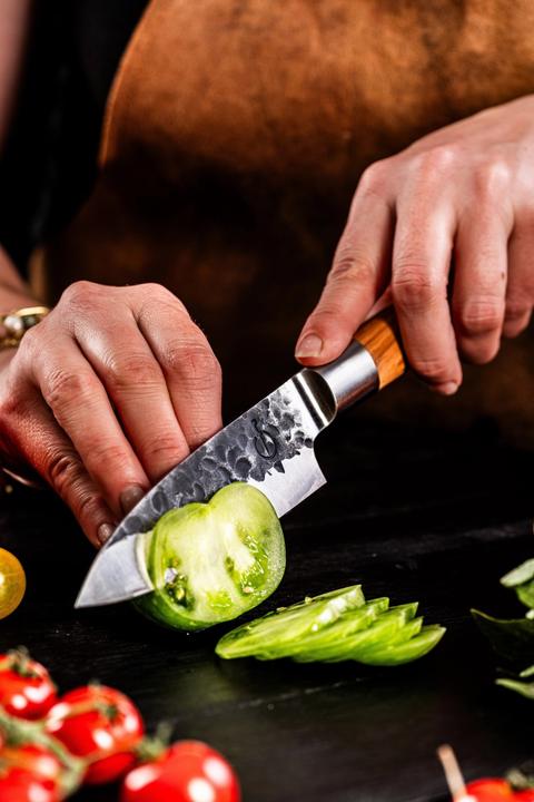 Actual product image Forged Olive Petty Messer (11 cm)