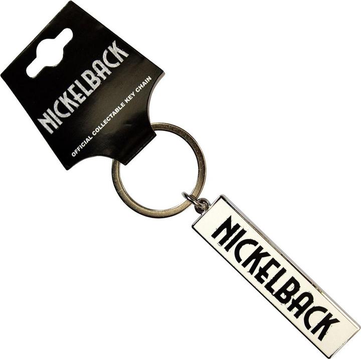 Actual product image Nickelback Black Logo White Schlüsselanhänger