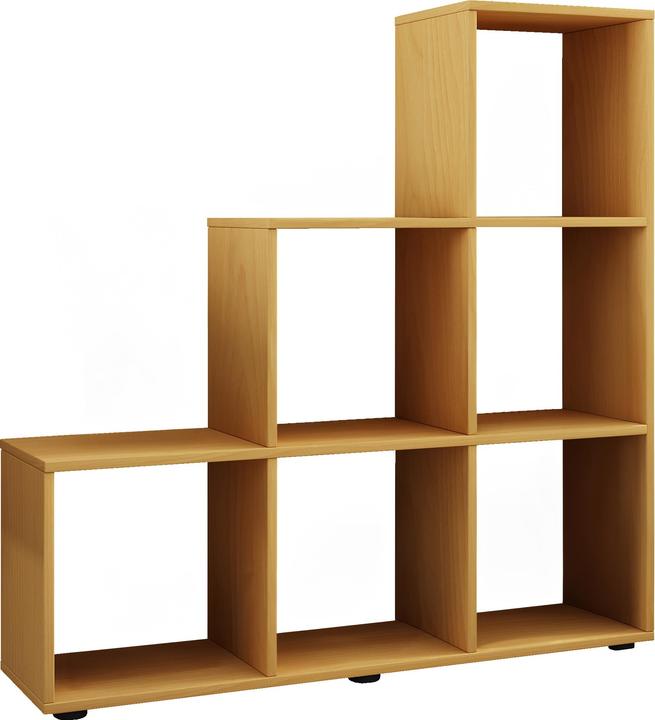 Immagine prodotto VCM Scaffale a piedistallo in legno 6 scomparti Nitas (108 x 29 x 105 cm)