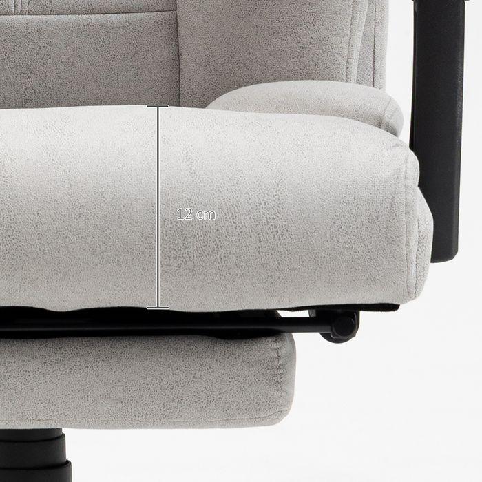 Image du produit Swisshandel24 Chaise de bureau de massage Chauffage lombaire, fonction d'inclinaison, gris clair
