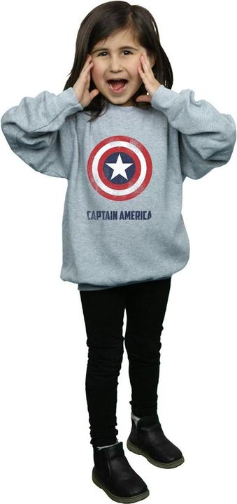 Immagine prodotto Captain America Shield Text Felpa Ragazze (128)