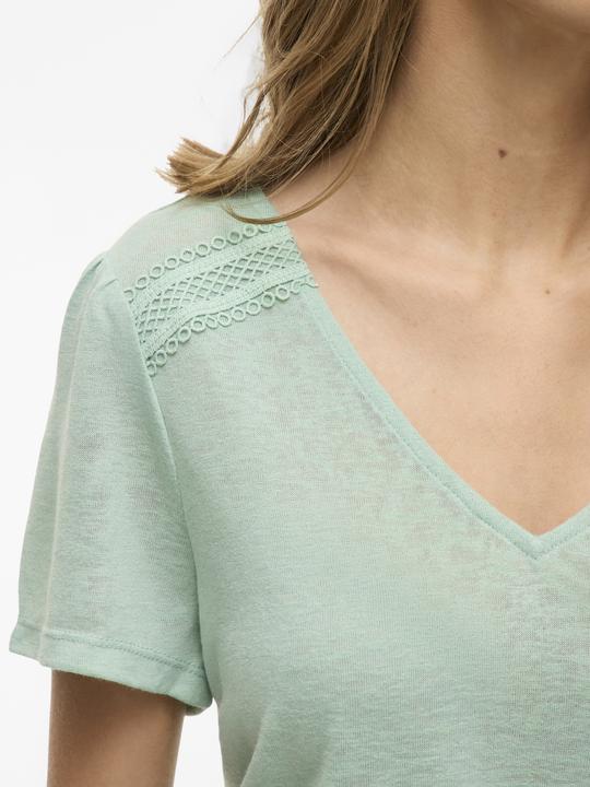 Actual product image Vila Kurzärmeliges Top mit V-Ausschnitt (S)