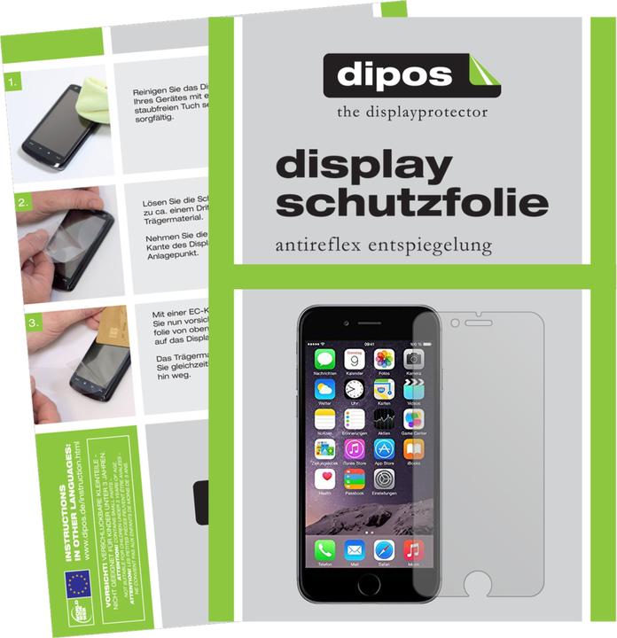 Actual product image Dipos Screen Protector Anti-Glare (2 Piece, Apple iPhone 6)