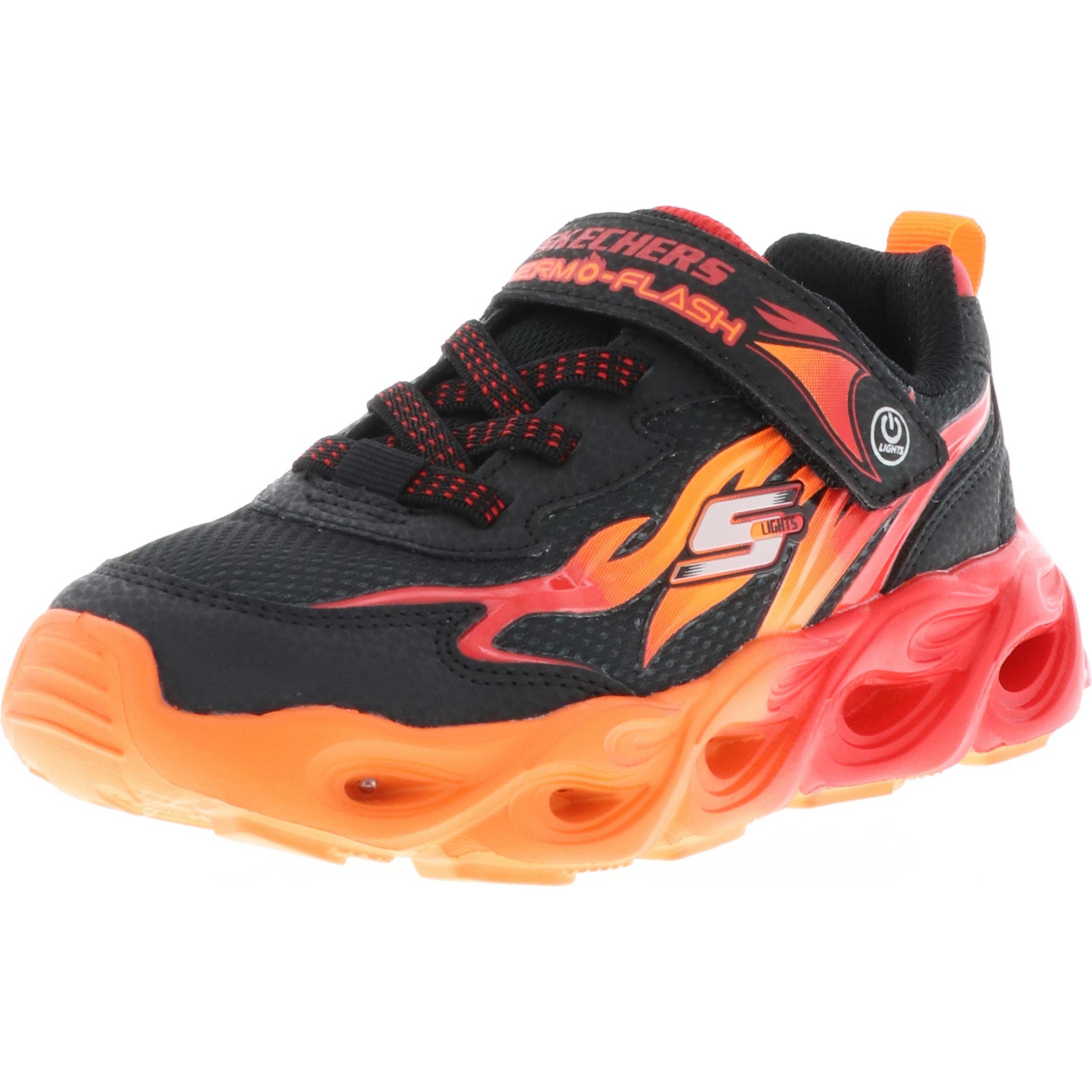 Skechers, Jungen, Sneaker, 400103L/BKRD S Lights-Thermo-Flash-Heat-Flux Kinder Jungen Sneaker Turnschuhe Halbschuhe sc, ...