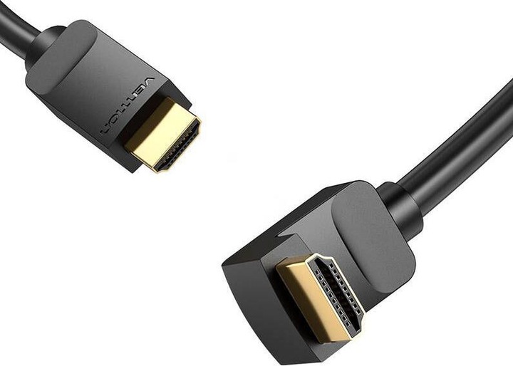 Produktbild Vention HDMI 2.0 Rechter Winkel 90 Grad schwarz - 2m (2 m, HDMI)