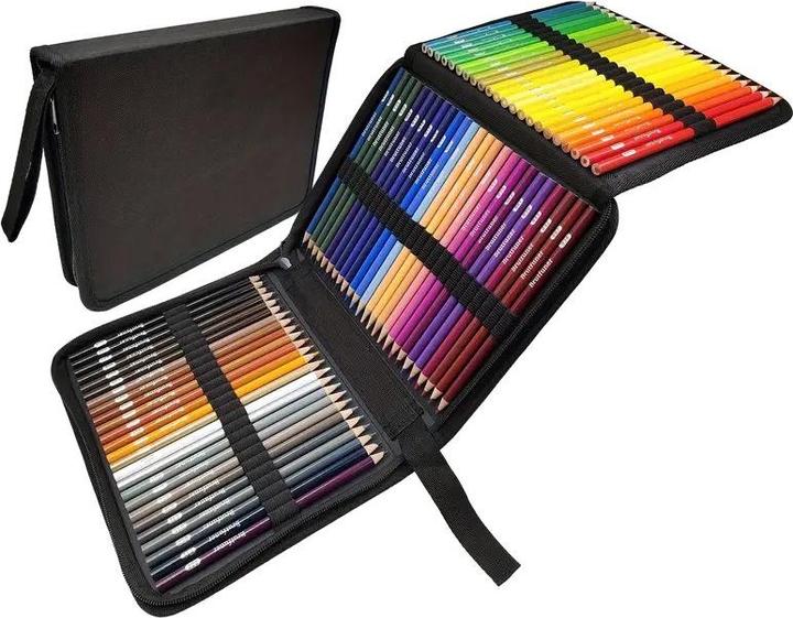 Image du produit The Toy Company 72 Stück 2B Farbstifte, Buntstifte Set mit Aufbewahrungstasche, ideal zum Zeichnen und Kritzeln (72x)