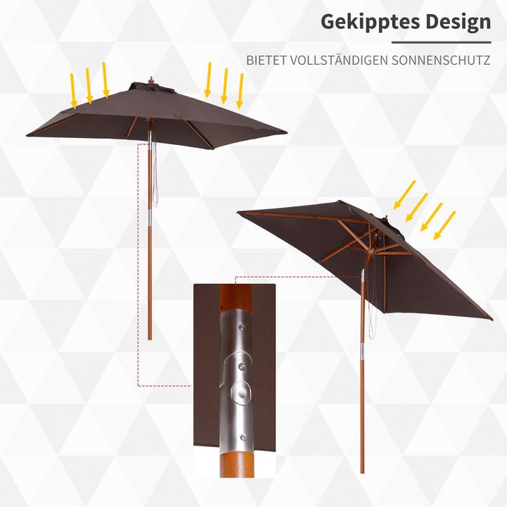 Produktbild Outsunny Sonnenschirm knickbar (1.50 m)