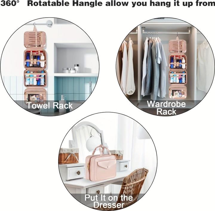 Image du produit Only-Bags.Store Trousse de toilette, sac de 9 litres avec poignée en métal, grands sacs à cosmétiques, plusieurs (9 l)