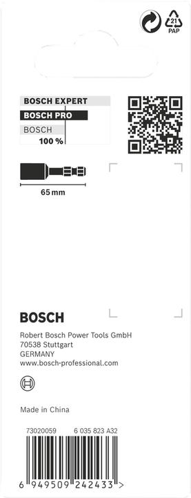 Productafbeelding Bosch Professional Zubehör PRO Moeraanzetter Slag, 1/2" x 65 mm, 2 9/16" x 65 mm (1/2")