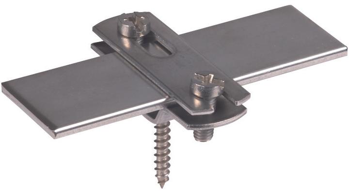Produktbild Dehn Flachbandhalter f. Fl 30mm NIRO m. 286139 (Spiegel + Antennen Montage)
