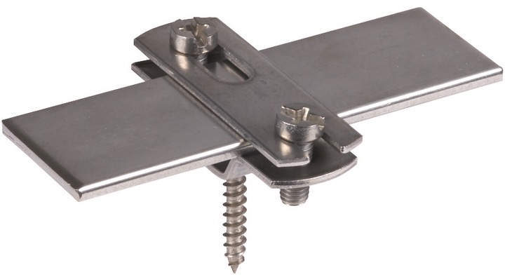 Actual product image Dehn Flat strip holder f. Fl 30mm NIRO w. 286139 (Mirrors + antennas Mounting)