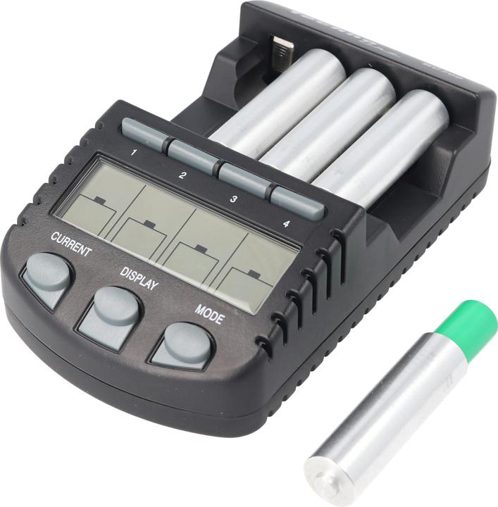 Produktbild AccuCell Lady LR1 Size N NiMH Akku, Ladeadapter und LCD Ladegerät (4 Stk., N, 500 mAh, Ladegerät inkl. Akku)