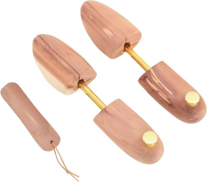 Actual product image vidaXL Shoe tree with shoehorn EU 44-45 Cedar (45, 2 x)
