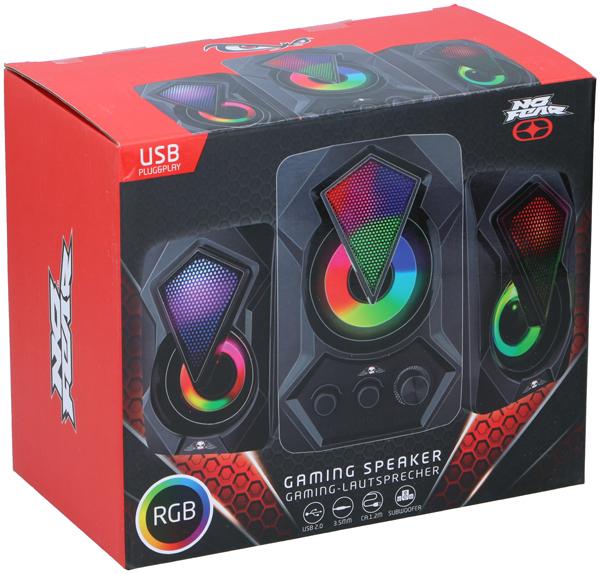 Produktbild No Fear Speaker 3pc USB Wired 33W BLK
