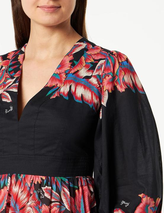 Productafbeelding Pinko Mousseline-Jurk mit Rig-Print, Casual (38)