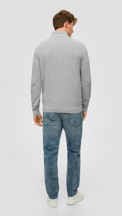 Produktbild s.Oliver Strickjacke Strickjacke mit Stehkragen (M)