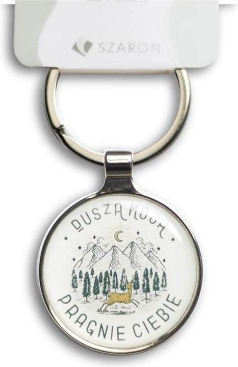 Actual product image Szaron Keyring Silver Metal Keyring - My Soul