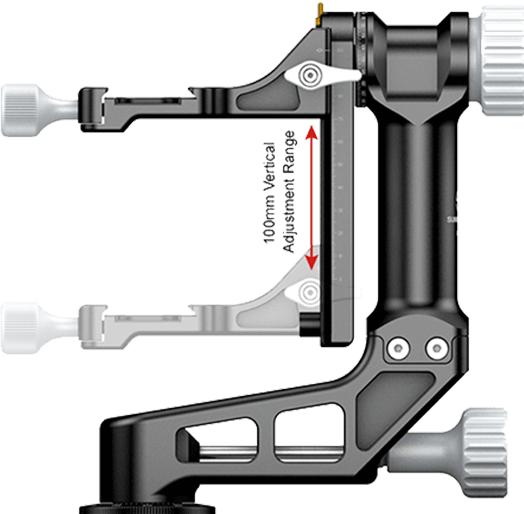 Actual product image Sunwayfoto Gimbal Head w/ QR Plate GH-02