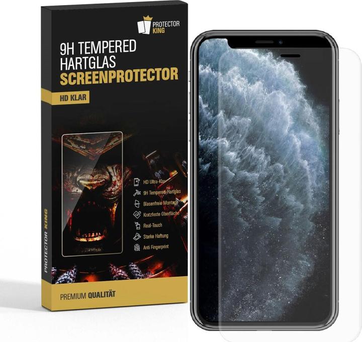 Actual product image Protectorking 3x 3D A++ real tempered 9H armoured glass CLEAR (3 Piece, Apple iPhone 11)