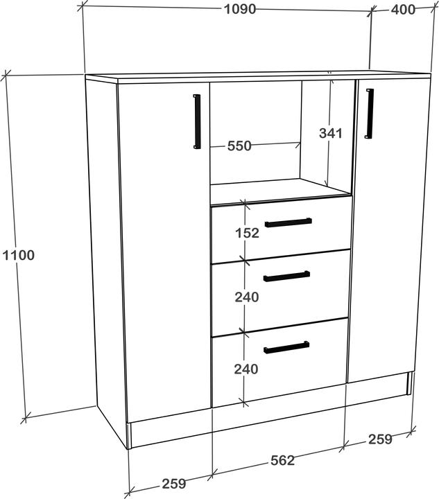 Image du produit VCM Esilo (109 x 40 x 110 cm)