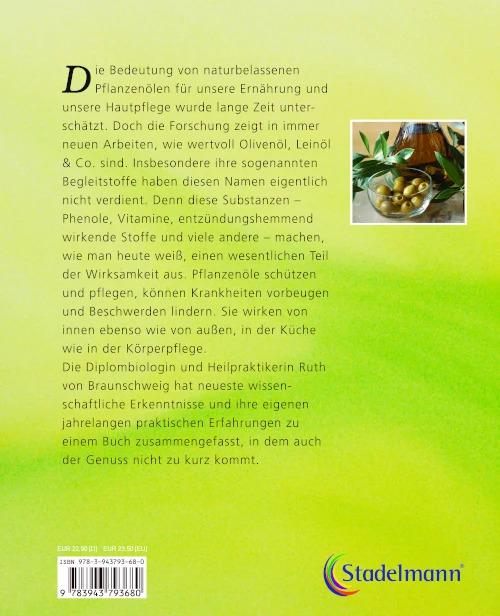 Produktbild Pflanzenöle - Qualität, Anwendung und Wirkung (Deutsch, Ruth von Braunschweig, 2023)