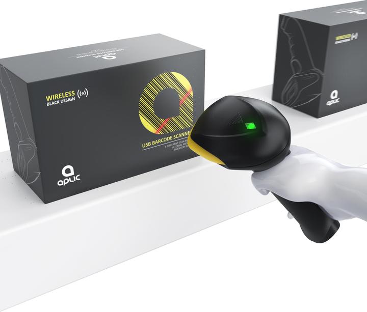 Actual product image Aplic Barcode Scanner Wireless - 2.4 Ghz wireless laser handheld scanner, handheld reader USB, 6 scan