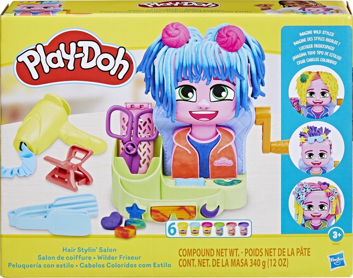 Actual product image Play-Doh Hair Styling Salon Wild Hairdresser