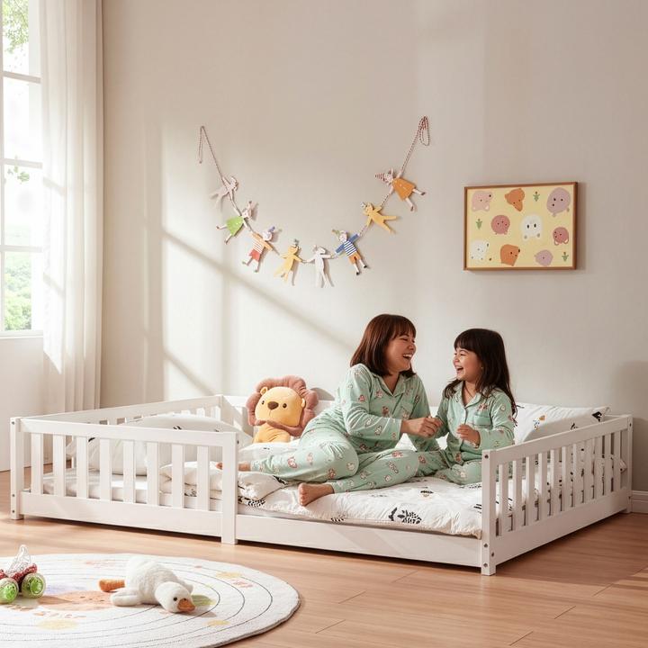 Produktbild En.Casa Kinderbett Tanna 120x200 cm Weiss (120 x 200 cm)