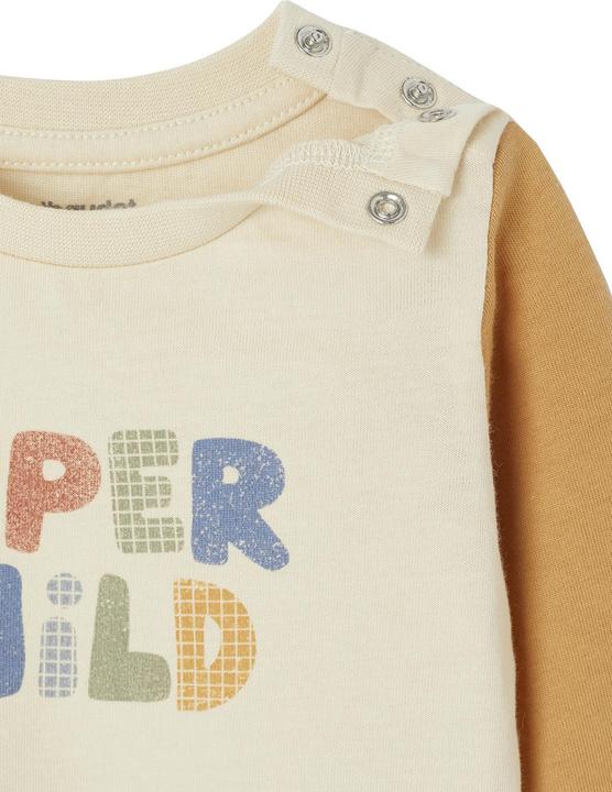 Actual product image Vertbaudet Baby Shirt Super Child aus Bio-Baumwolle (92)