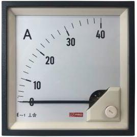 Rs Pro Amperemeter 40 (Input)A AC Dreheisen, 92mm x 92mm T. 54 (<30 A) mm, 62 (30  60 A) mm, 0  40, Automatisierung