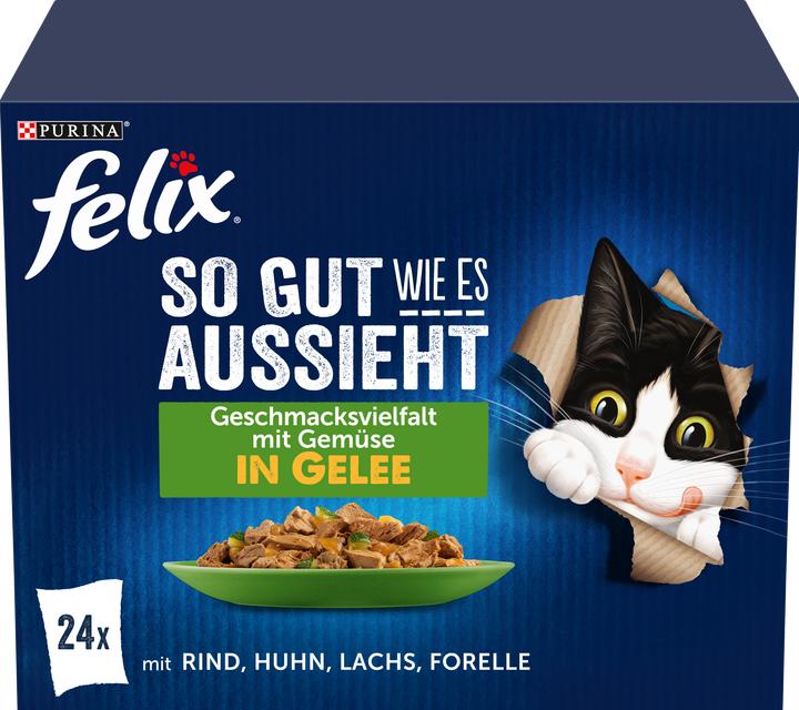 Produktbild Felix Fleisch mit Gemüse (Adult, 24 Stk., 2040 g)