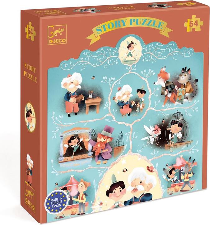 Immagine prodotto Djeco Geschichtenpuzzle Pinocchio 54 Teile (54 pezzi)