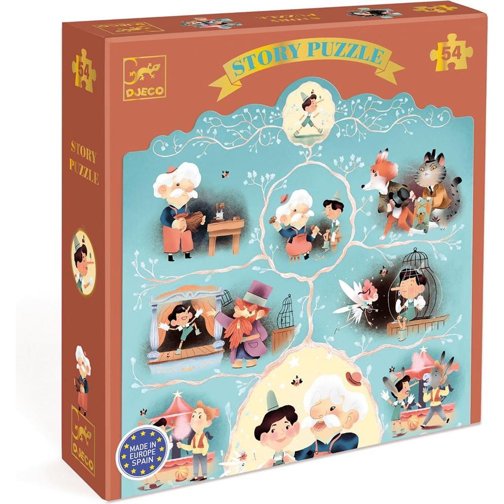 Djeco Geschichtenpuzzle Pinocchio 54 Teile (54 Teile)